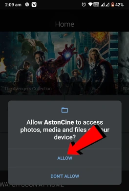 Allow for Astoncine image
